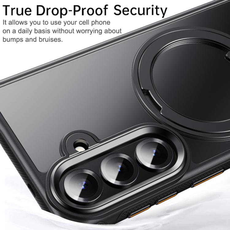 For Samsung Galaxy S26+ 5G Gear-Style Stress Relief 360 Rotation Holder MagSafe Phone Case