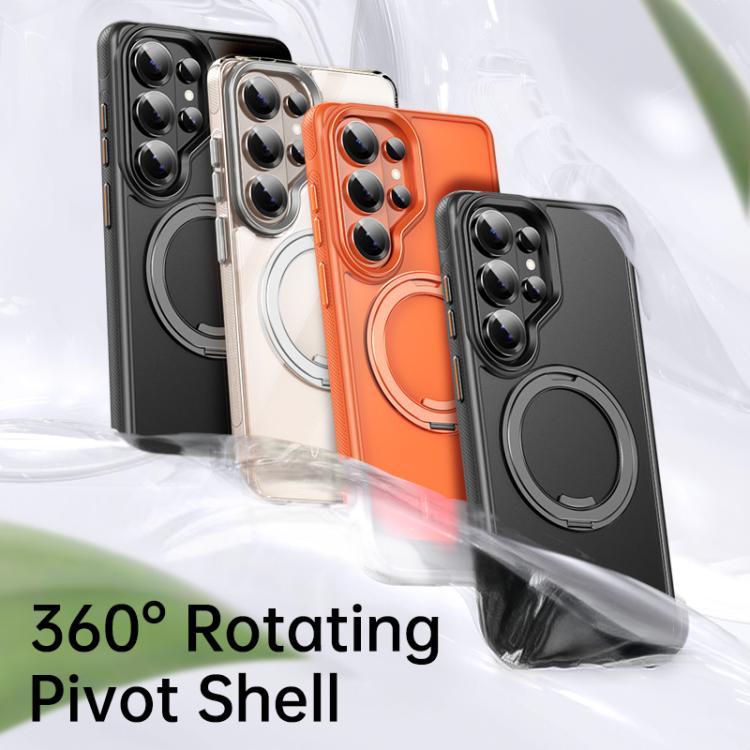 For Samsung Galaxy S26 Ultra 5G Gear-Style Stress Relief 360 Rotation Holder MagSafe Phone Case