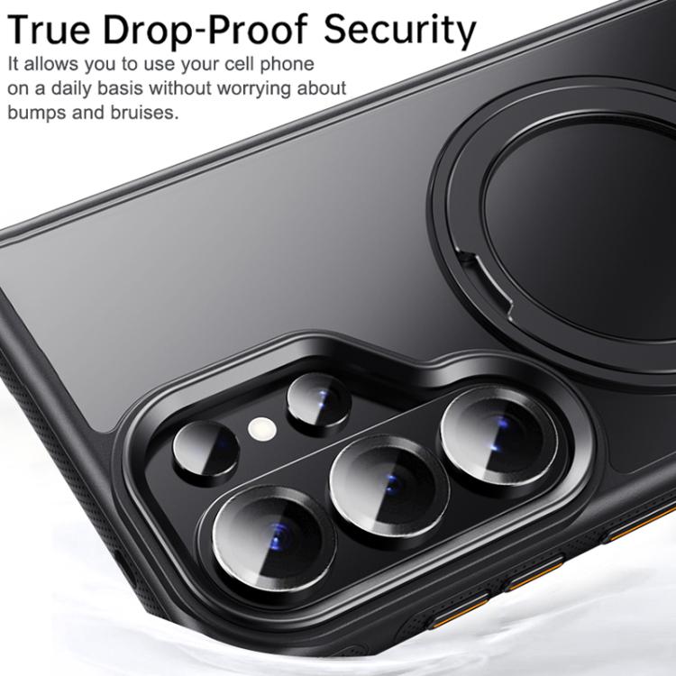 For Samsung Galaxy S26 Ultra 5G Gear-Style Stress Relief 360 Rotation Holder MagSafe Phone Case