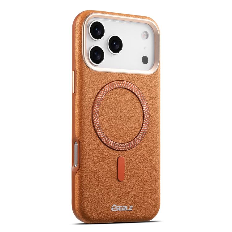 For iPhone 17 Pro ESEBLE L2 Litchi Texture Metal Lens Magnetic Phone Case
