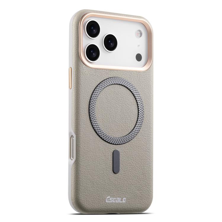 For iPhone 17 Pro ESEBLE L2 Litchi Texture Metal Lens Magnetic Phone Case