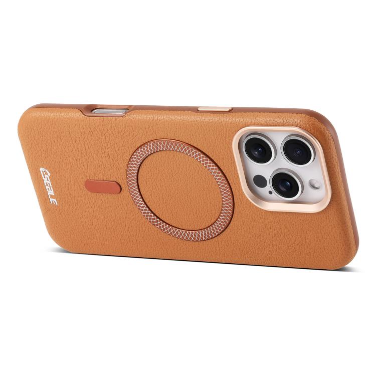 For iPhone 15 Pro ESEBLE L2 Litchi Texture Metal Lens Magnetic Phone Case