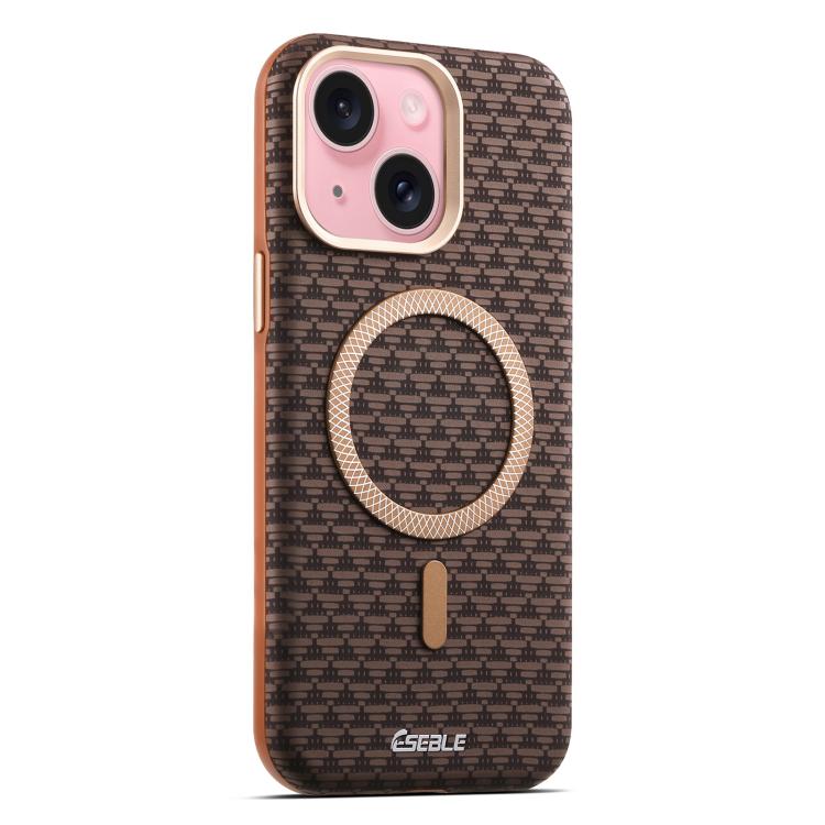 For iPhone 15 ESEBLE L3 Triangular Shield Metal Lens Magnetic Phone Case