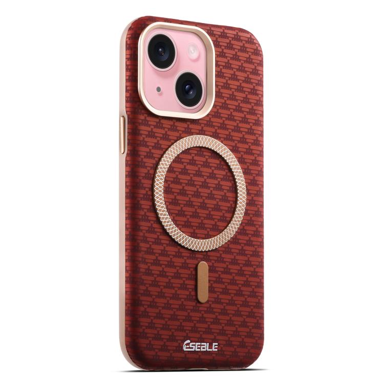 For iPhone 15 ESEBLE L3 Triangular Shield Metal Lens Magnetic Phone Case