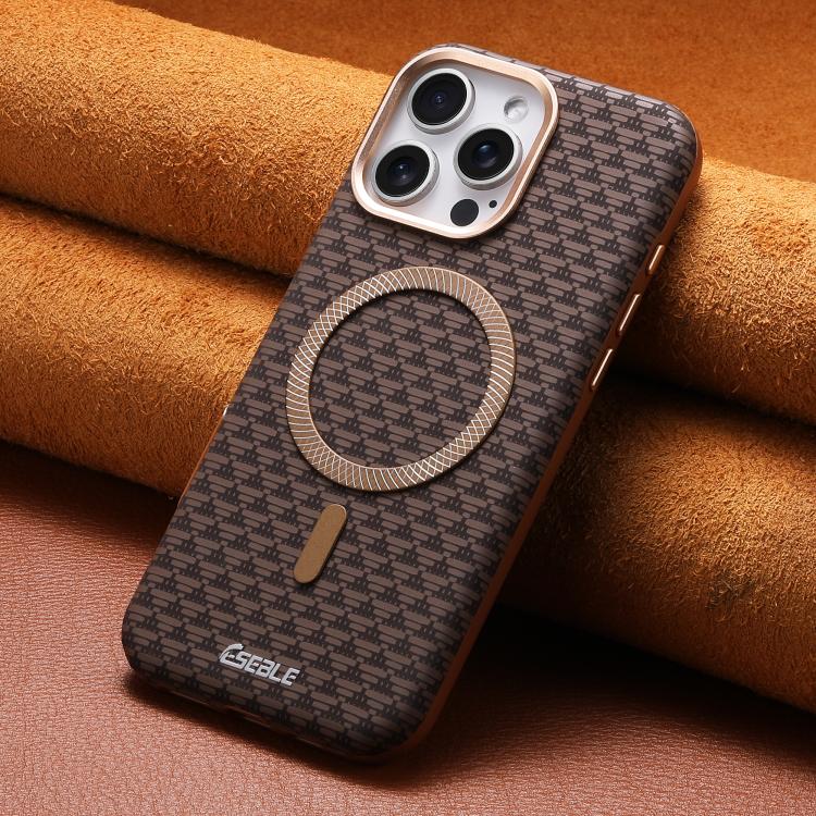 For iPhone 15 Pro ESEBLE L3 Triangular Shield Metal Lens Magnetic Phone Case