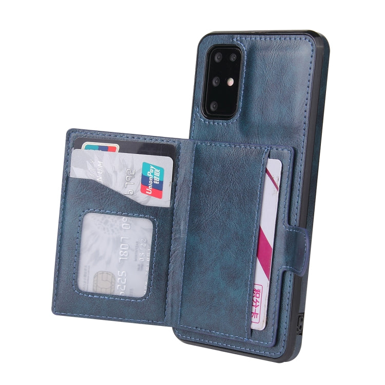 For Huawei P40 PU + TPU + PC  Shockproof Back Cover Case with Card Slot & Holder