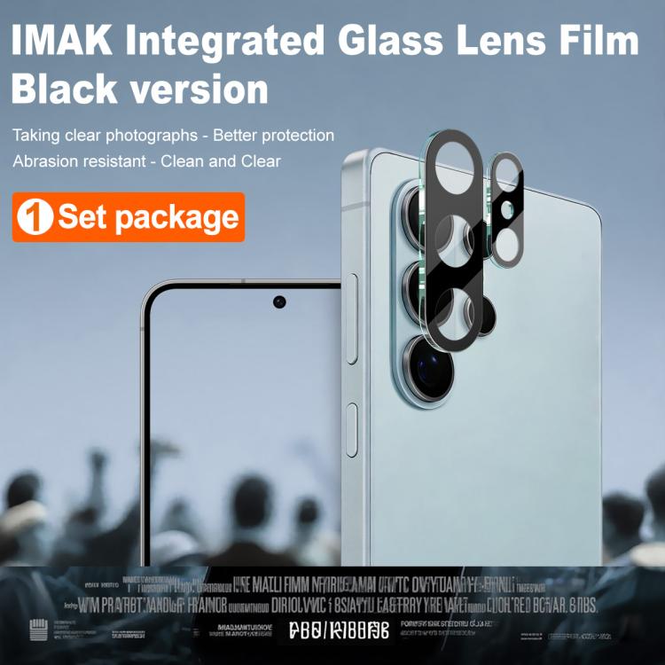 For Samsung Galaxy S26 Ultra 5G imak Black Version High Definition Integrated Glass Lens Film Set