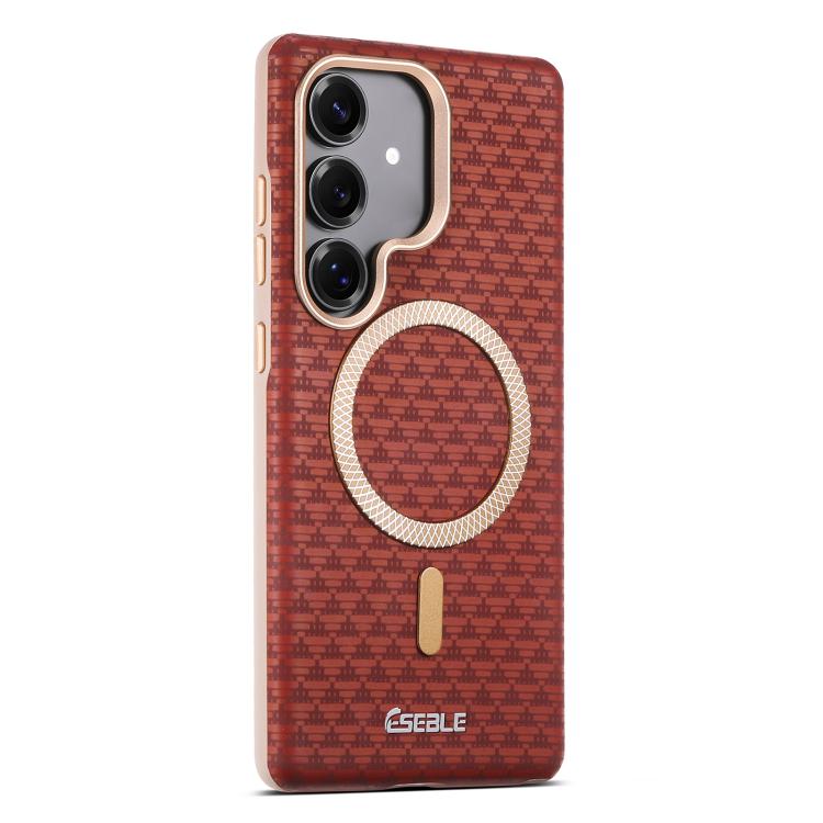 For Samsung Galaxy S25 5G / S24 5G ESEBLE L3 Triangular Shield Metal Lens Magnetic Phone Case