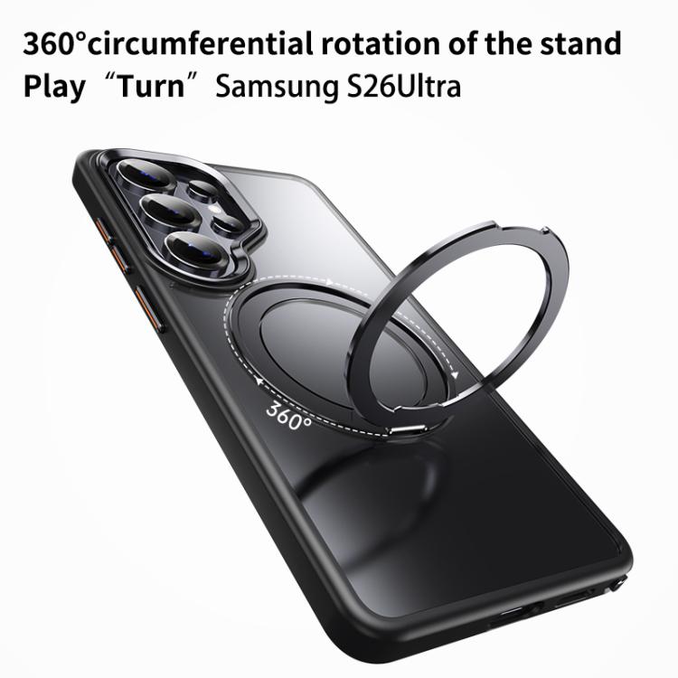 For Samsung Galaxy S26 Ultra 5G Frosted 360 Degree MagSafe Magnetic Holder Phone Case