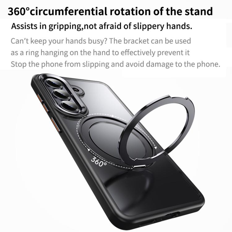 For Samsung Galaxy S26 5G Frosted 360 Degree MagSafe Magnetic Holder Phone Case