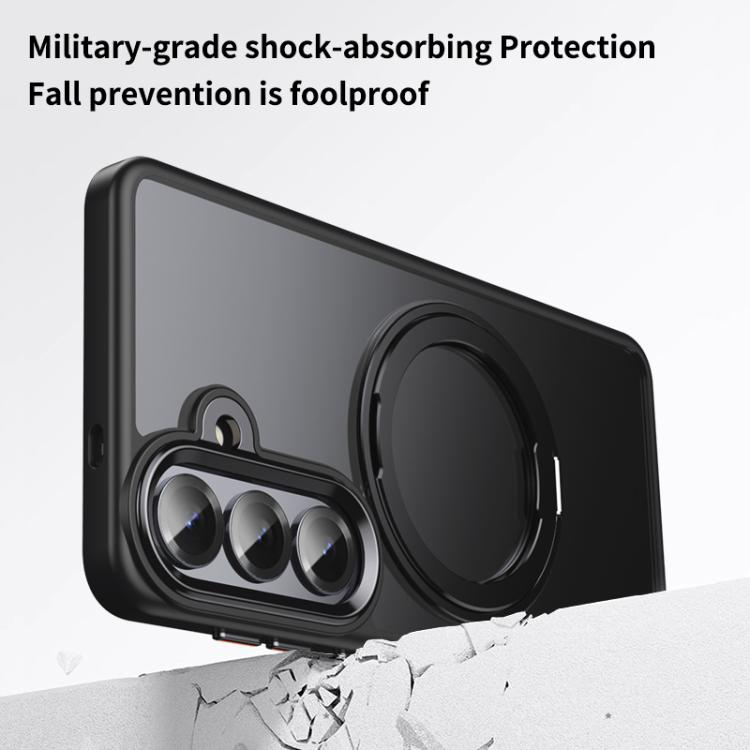 For Samsung Galaxy S26 5G Frosted 360 Degree MagSafe Magnetic Holder Phone Case