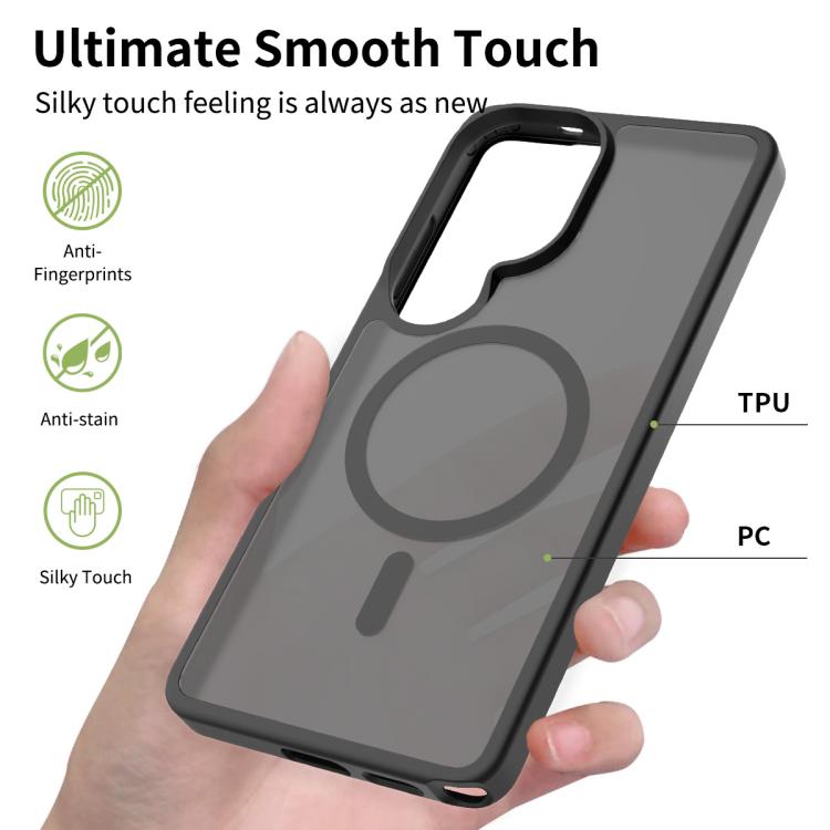 For Samsung Galaxy S26 Ultra 5G Skin Feel TPU Hybrid PC MagSafe Phone Case