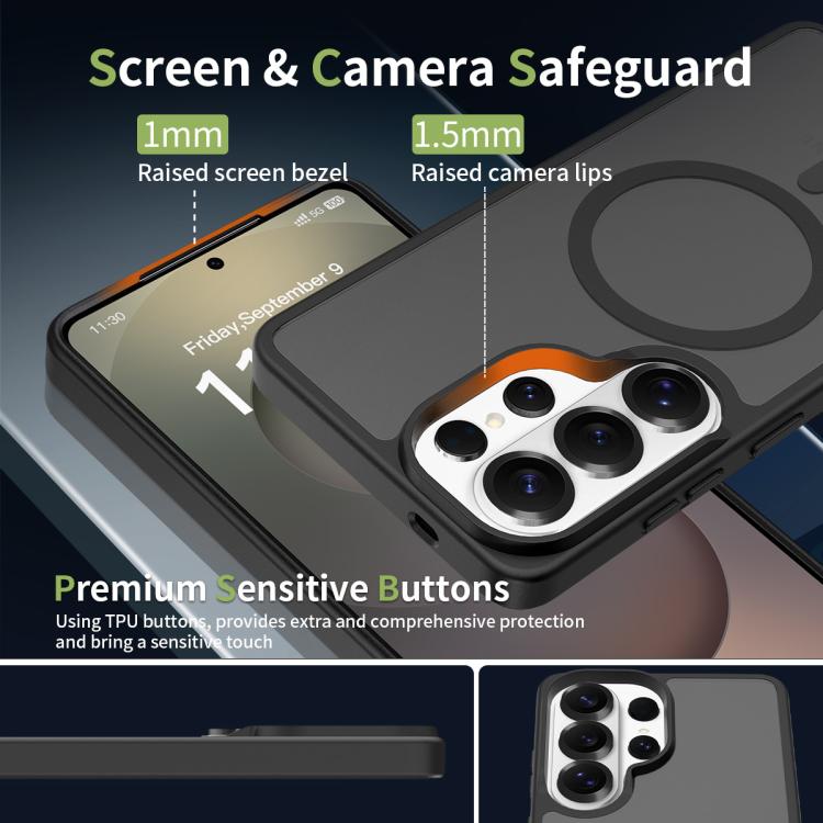 For Samsung Galaxy S26 Ultra 5G Skin Feel TPU Hybrid PC MagSafe Phone Case