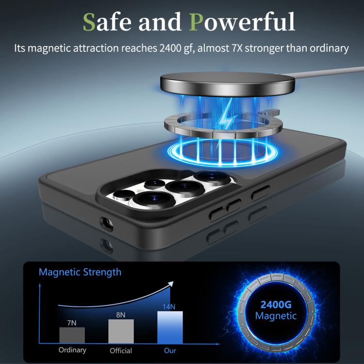 For Samsung Galaxy S26 Ultra 5G Skin Feel TPU Hybrid PC MagSafe Phone Case
