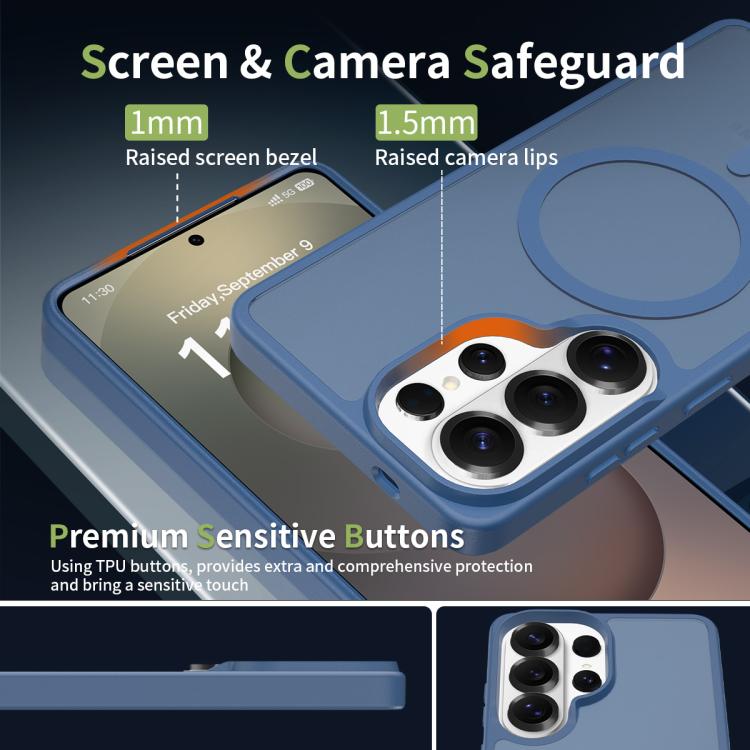 For Samsung Galaxy S26 Ultra 5G Skin Feel TPU Hybrid PC MagSafe Phone Case