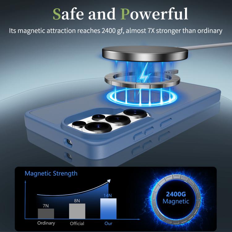 For Samsung Galaxy S26 Ultra 5G Skin Feel TPU Hybrid PC MagSafe Phone Case