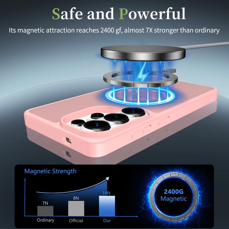 For Samsung Galaxy S26 Ultra 5G Skin Feel TPU Hybrid PC MagSafe Phone Case