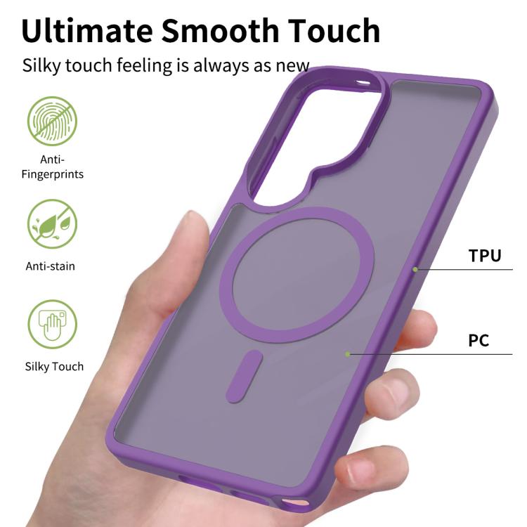 For Samsung Galaxy S26 Ultra 5G Skin Feel TPU Hybrid PC MagSafe Phone Case