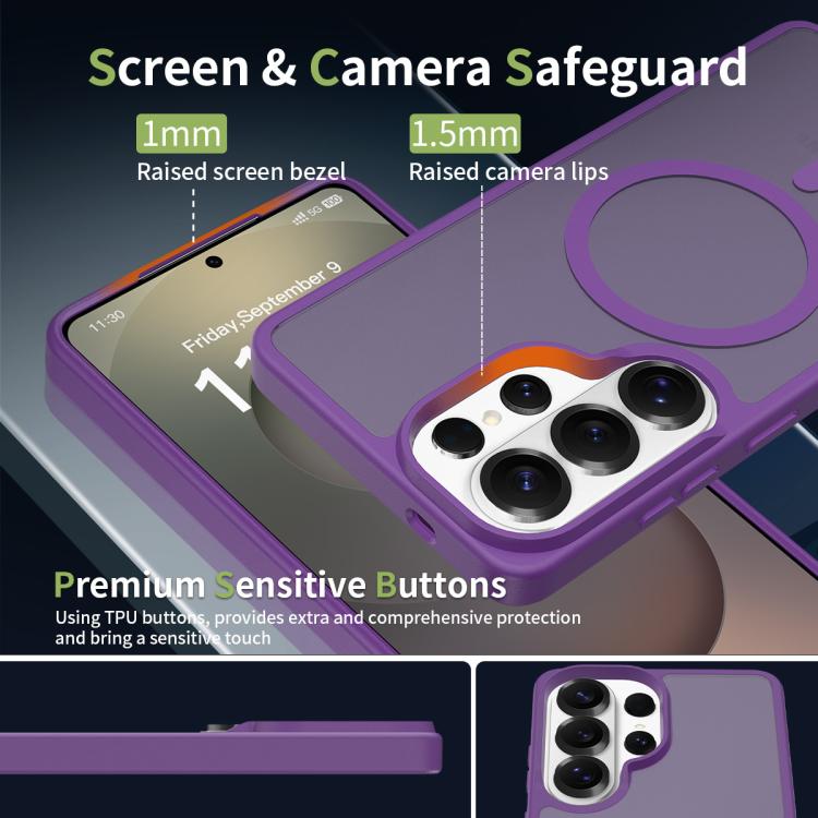 For Samsung Galaxy S26 Ultra 5G Skin Feel TPU Hybrid PC MagSafe Phone Case