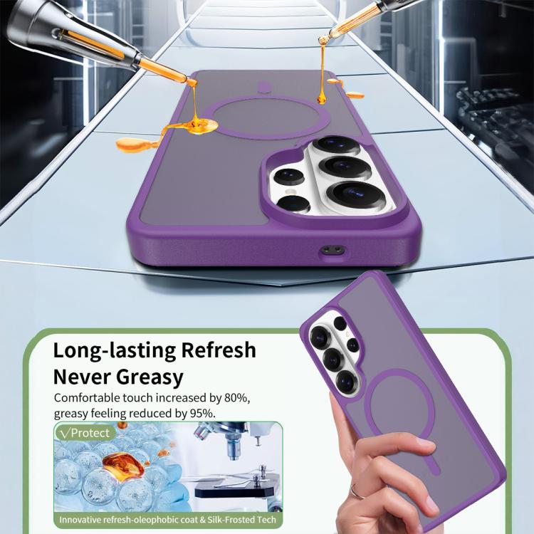 For Samsung Galaxy S26 Ultra 5G Skin Feel TPU Hybrid PC MagSafe Phone Case