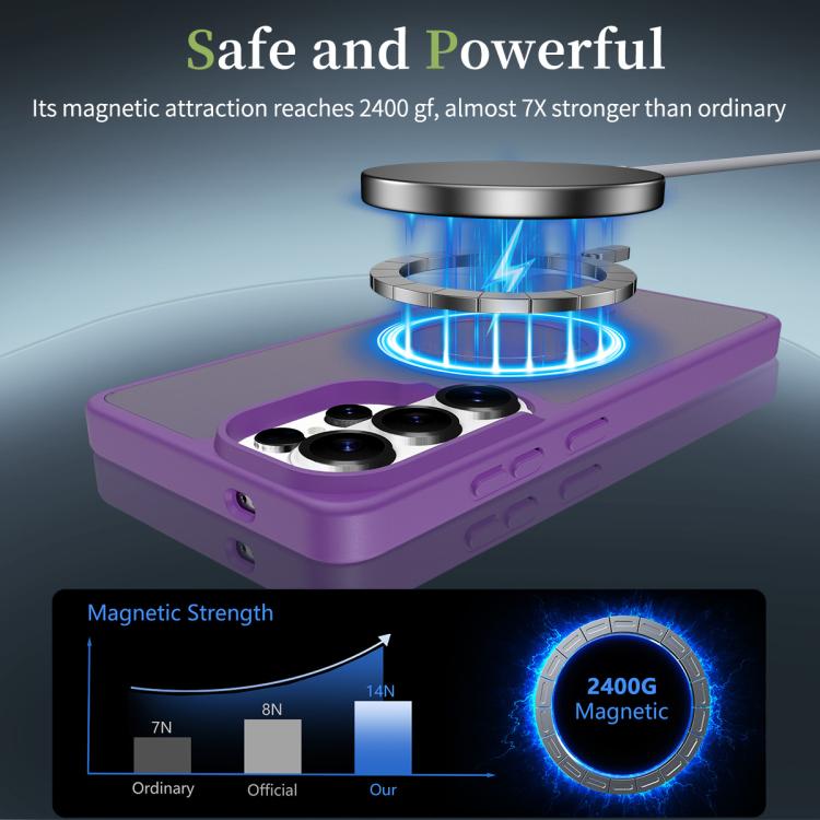 For Samsung Galaxy S26 Ultra 5G Skin Feel TPU Hybrid PC MagSafe Phone Case