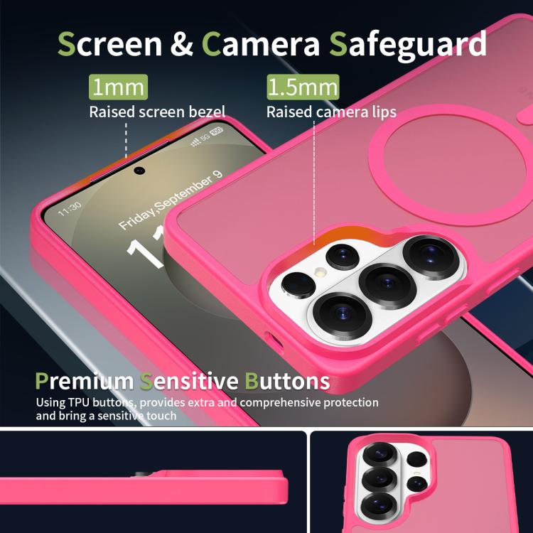 For Samsung Galaxy S26 Ultra 5G Skin Feel TPU Hybrid PC MagSafe Phone Case