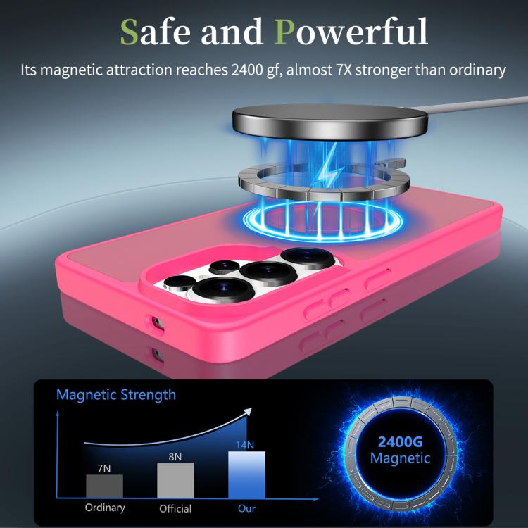For Samsung Galaxy S26 Ultra 5G Skin Feel TPU Hybrid PC MagSafe Phone Case