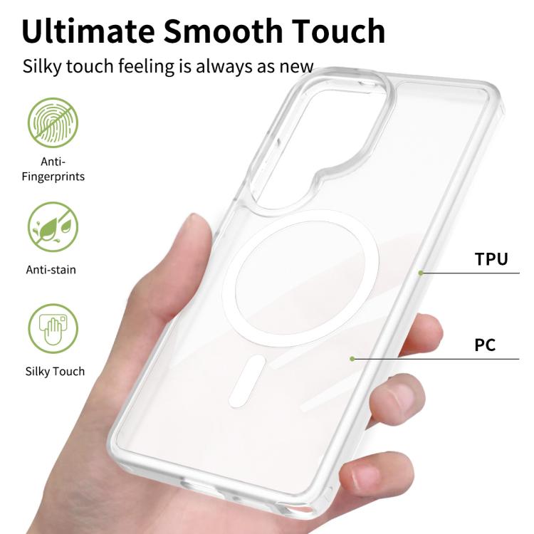 For Samsung Galaxy S26 Ultra 5G Skin Feel TPU Hybrid PC MagSafe Phone Case