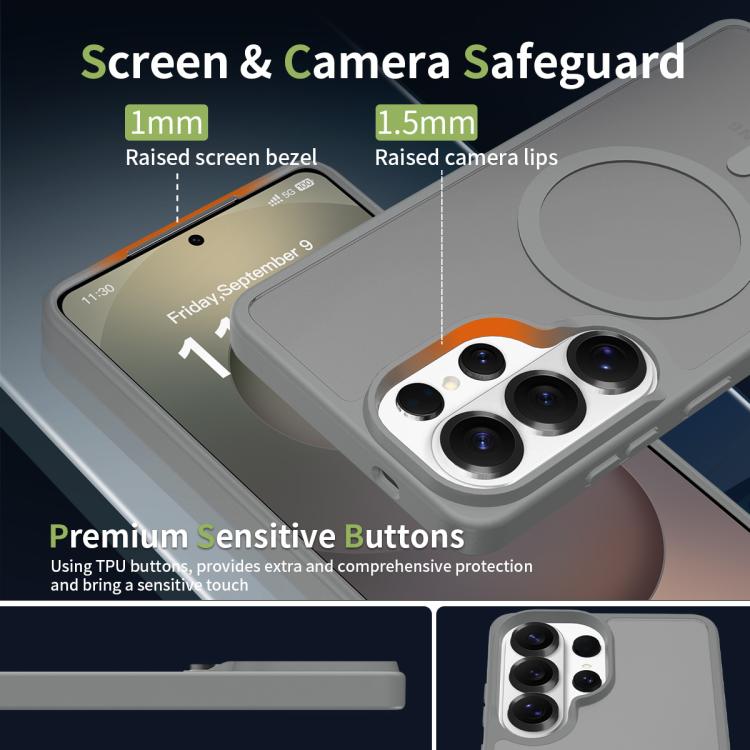 For Samsung Galaxy S26 Ultra 5G Skin Feel TPU Hybrid PC MagSafe Phone Case