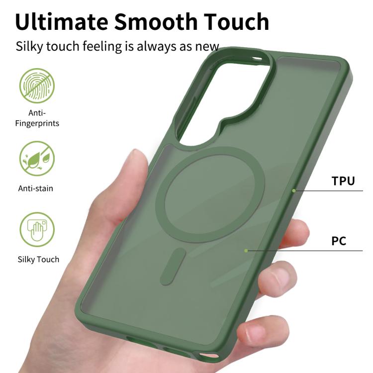 For Samsung Galaxy S26 Ultra 5G Skin Feel TPU Hybrid PC MagSafe Phone Case