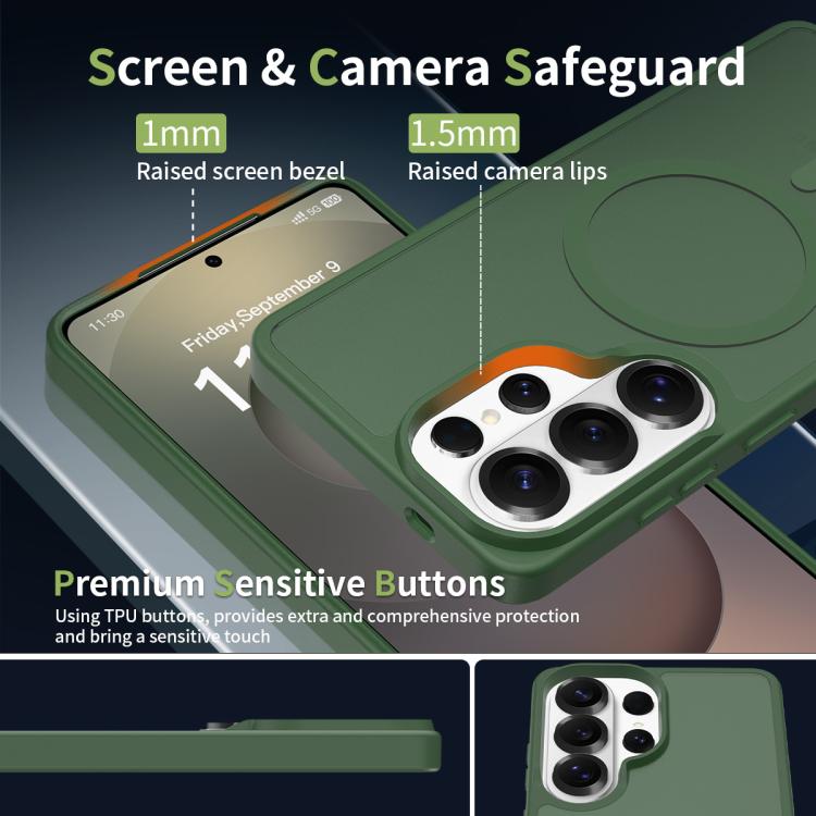 For Samsung Galaxy S26 Ultra 5G Skin Feel TPU Hybrid PC MagSafe Phone Case