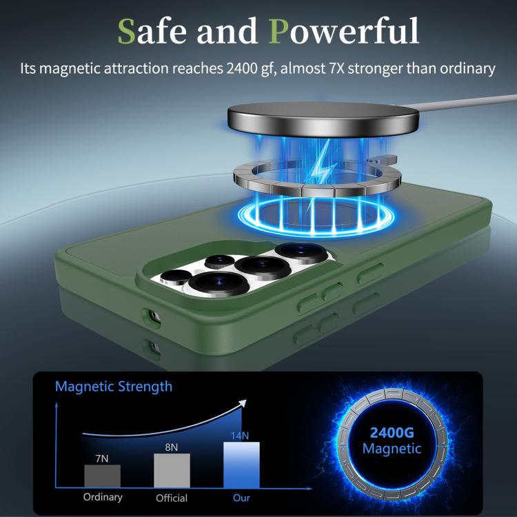 For Samsung Galaxy S26 Ultra 5G Skin Feel TPU Hybrid PC MagSafe Phone Case