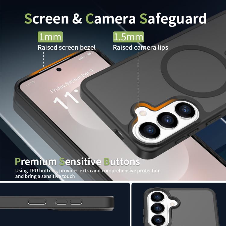 For Samsung Galaxy S26+ 5G Skin Feel TPU Hybrid PC MagSafe Phone Case