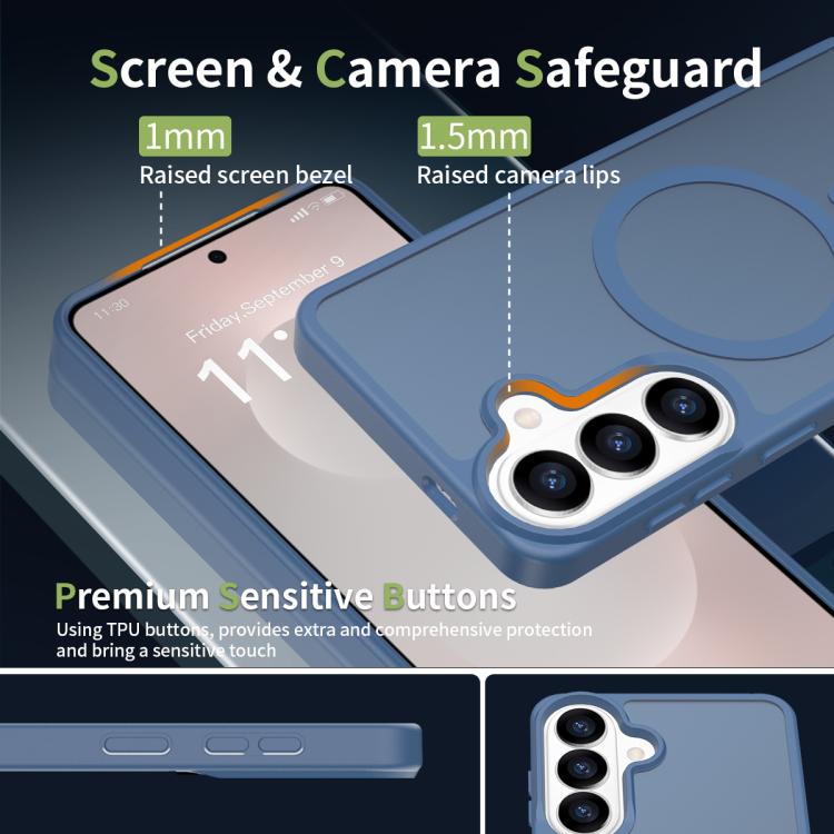 For Samsung Galaxy S26+ 5G Skin Feel TPU Hybrid PC MagSafe Phone Case