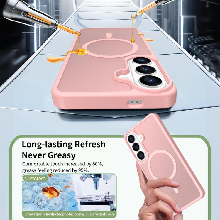 For Samsung Galaxy S26+ 5G Skin Feel TPU Hybrid PC MagSafe Phone Case