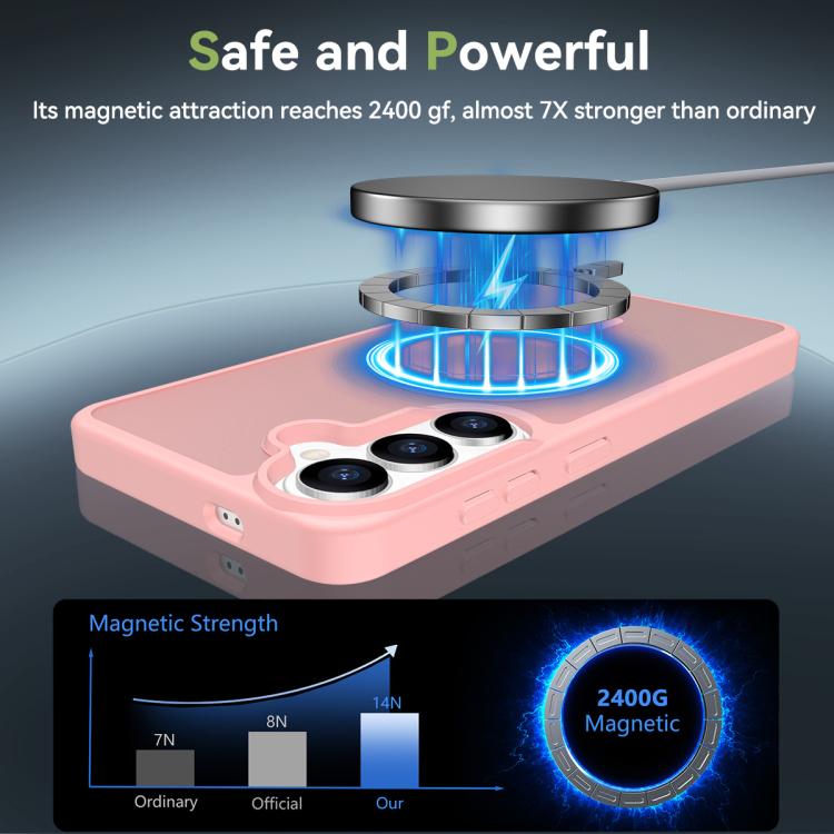 For Samsung Galaxy S26+ 5G Skin Feel TPU Hybrid PC MagSafe Phone Case