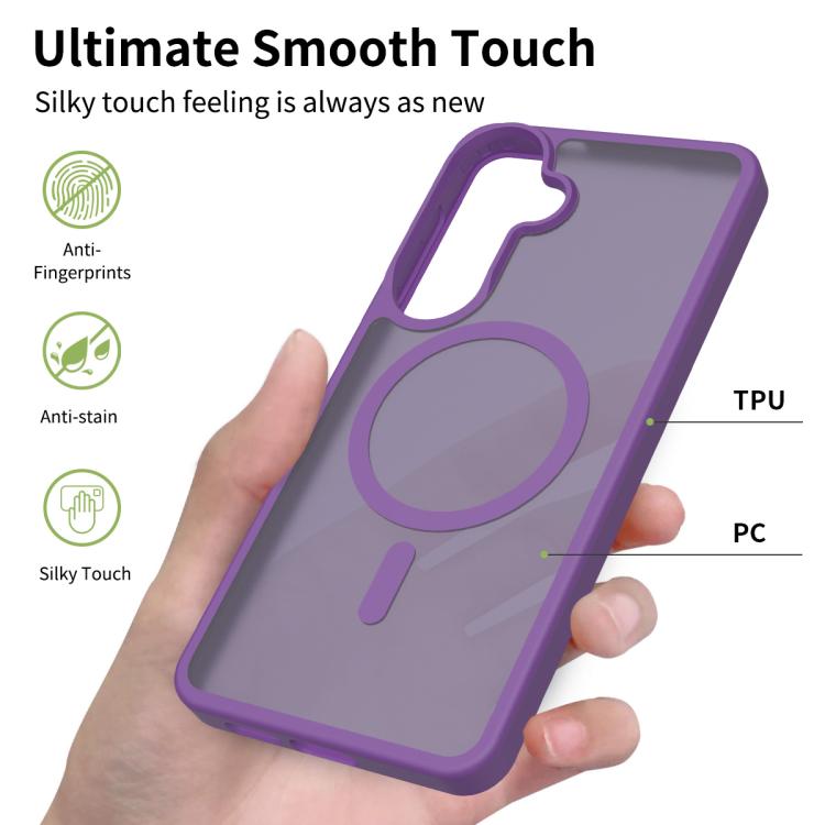 For Samsung Galaxy S26+ 5G Skin Feel TPU Hybrid PC MagSafe Phone Case