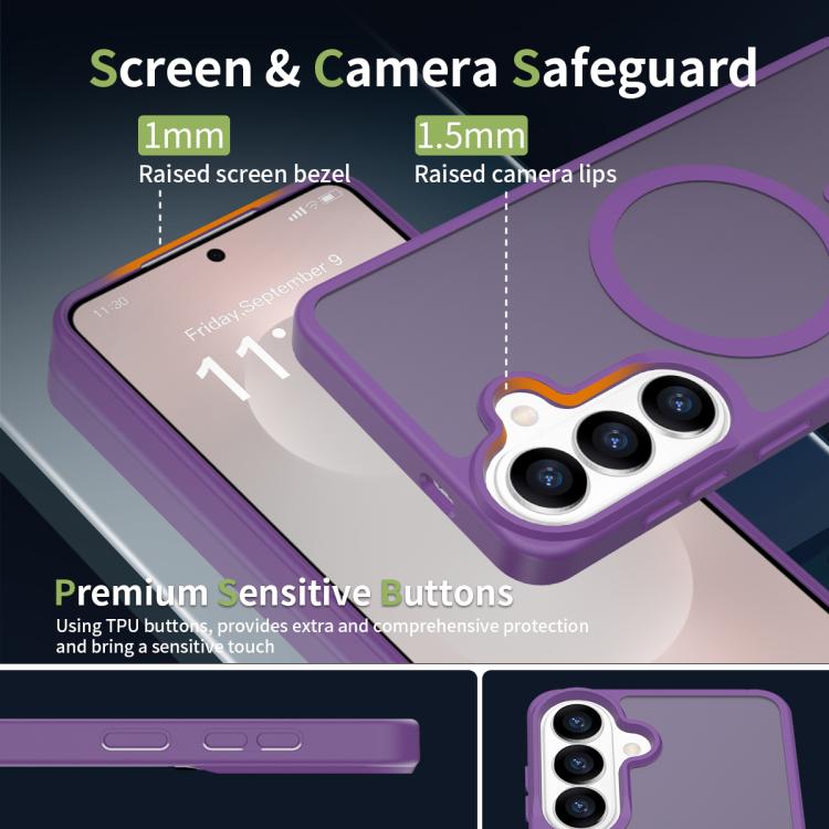 For Samsung Galaxy S26+ 5G Skin Feel TPU Hybrid PC MagSafe Phone Case
