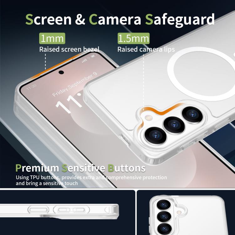 For Samsung Galaxy S26+ 5G Skin Feel TPU Hybrid PC MagSafe Phone Case