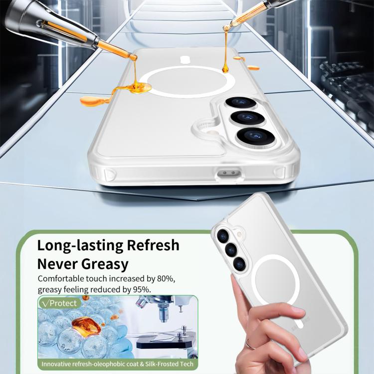 For Samsung Galaxy S26+ 5G Skin Feel TPU Hybrid PC MagSafe Phone Case