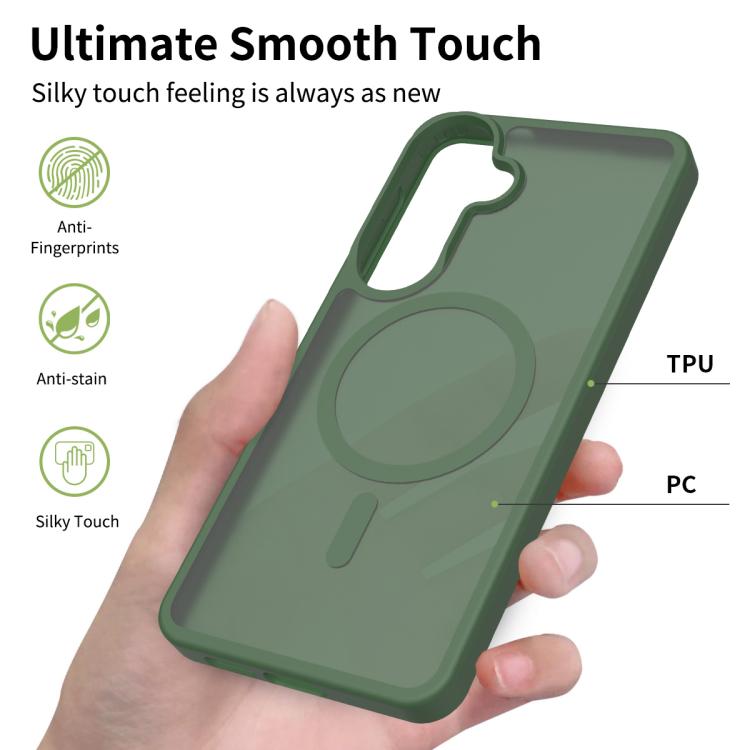 For Samsung Galaxy S26+ 5G Skin Feel TPU Hybrid PC MagSafe Phone Case