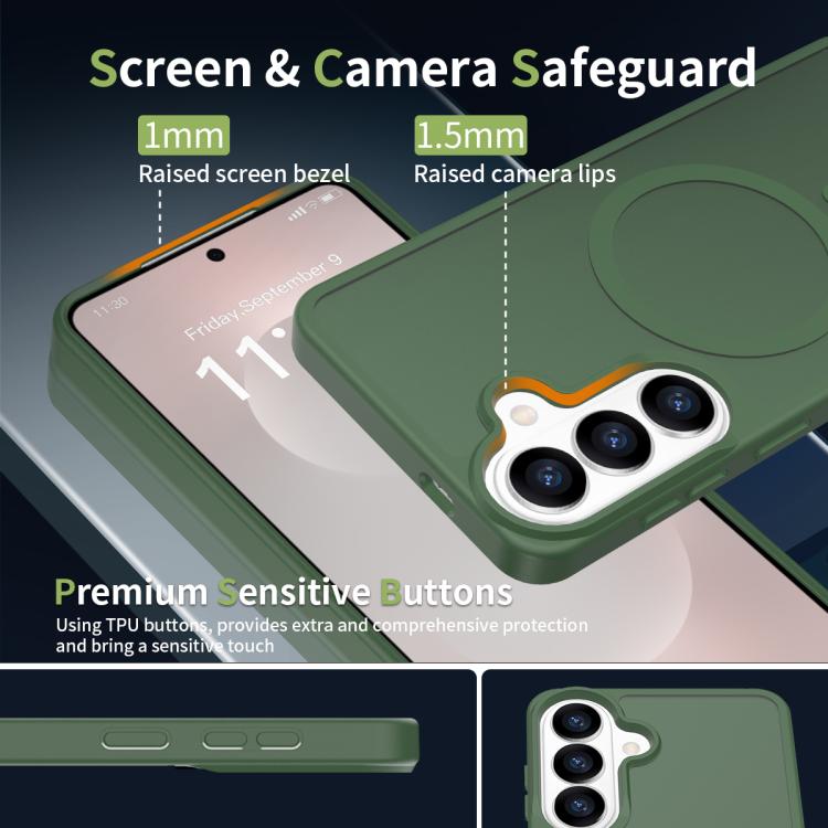 For Samsung Galaxy S26+ 5G Skin Feel TPU Hybrid PC MagSafe Phone Case