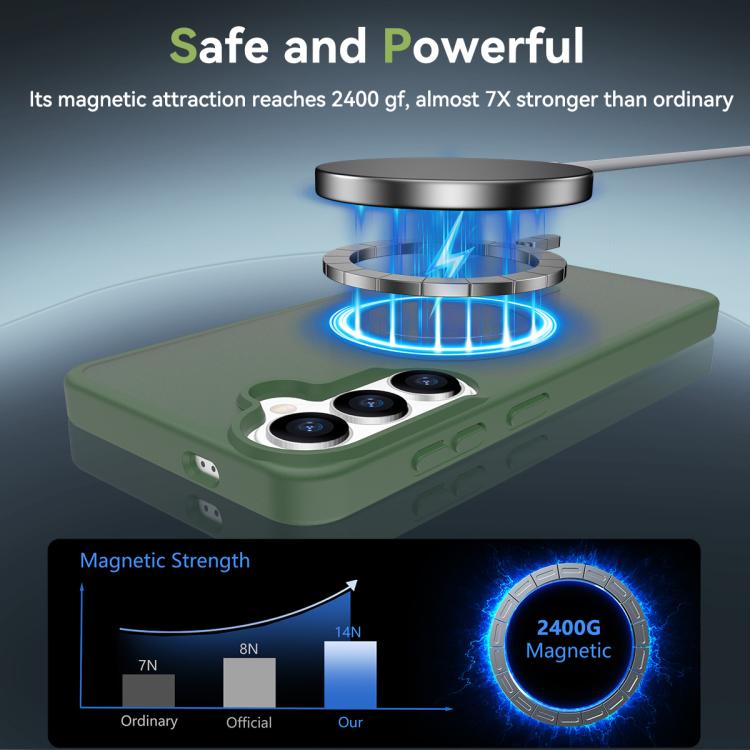 For Samsung Galaxy S26+ 5G Skin Feel TPU Hybrid PC MagSafe Phone Case