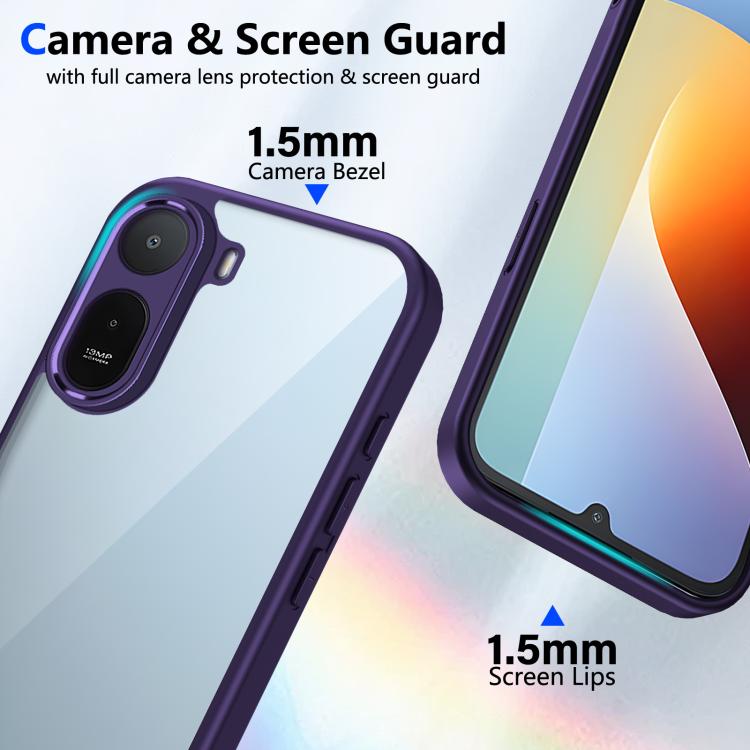 For Redmi A7 Pro 171mm / Poco C85x 5G Matte PC Skin-feel Shockproof Phone Case