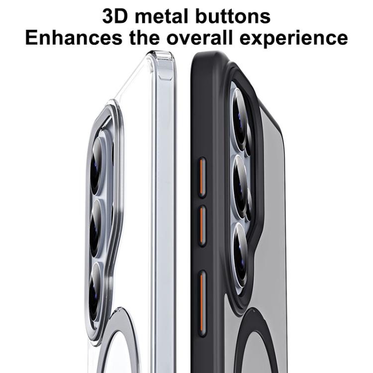 For Samsung Galaxy S26 Ultra 5G MagSafe Airbag Shockproof Frosted Phone Case with Fold Holder