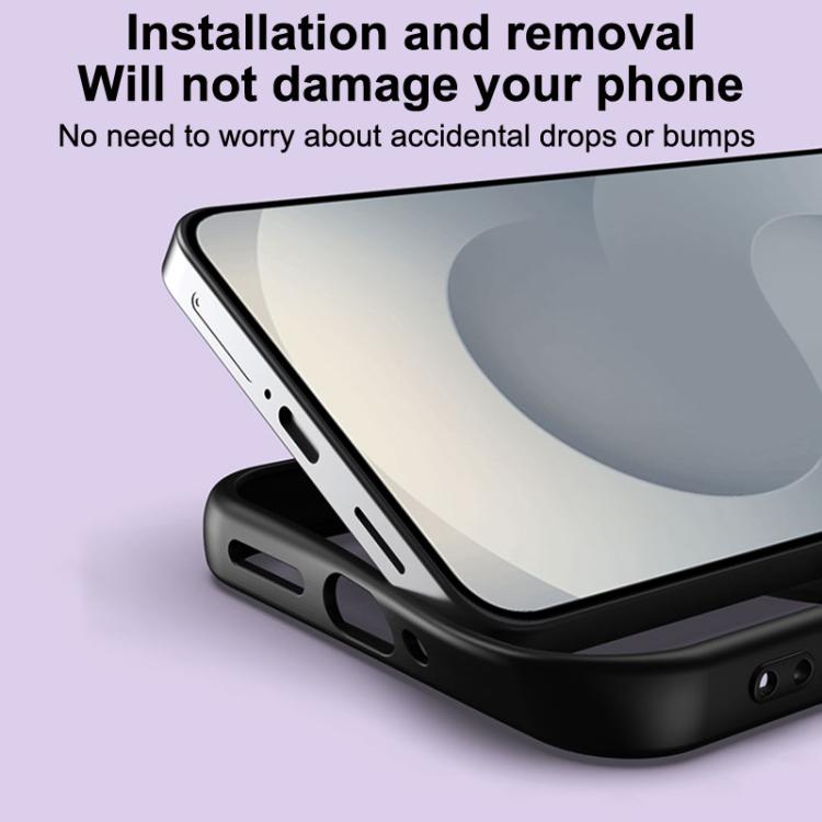 For Samsung Galaxy S26 5G MagSafe Airbag Shockproof Frosted Phone Case with Fold Holder