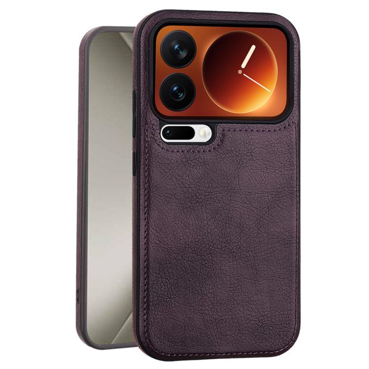 For Xiaomi 17 Pro Max Business Classic Leather Texture Shockproof Phone Case
