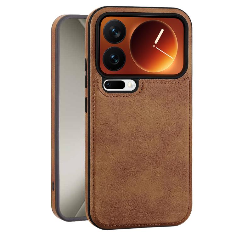For Xiaomi 17 Pro Max Business Classic Leather Texture Shockproof Phone Case