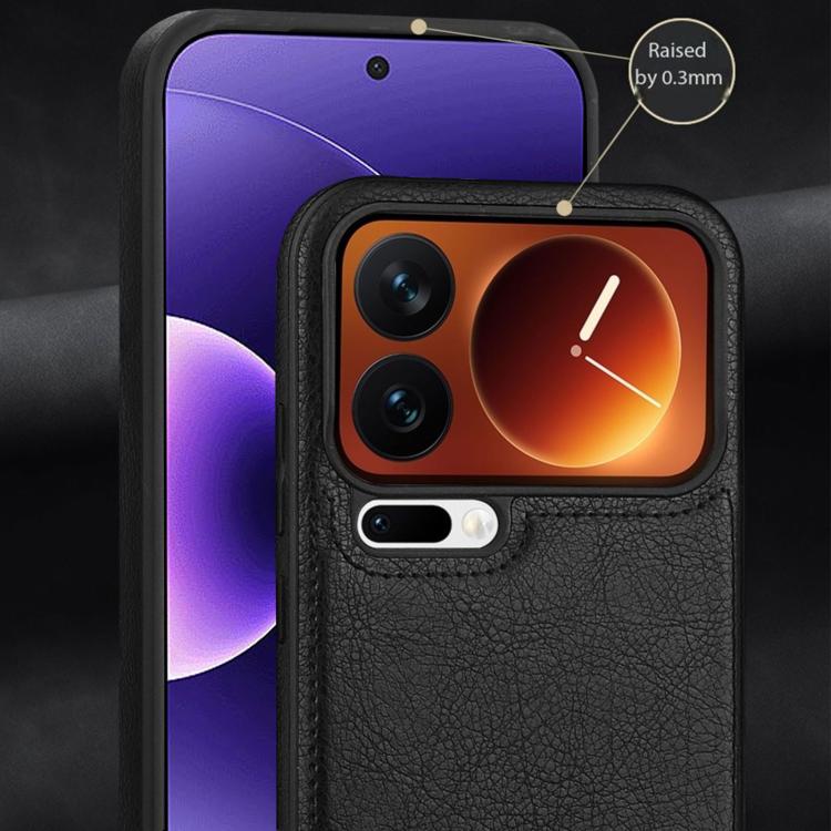 For Xiaomi 17 Pro Max Business Classic Leather Texture Shockproof Phone Case