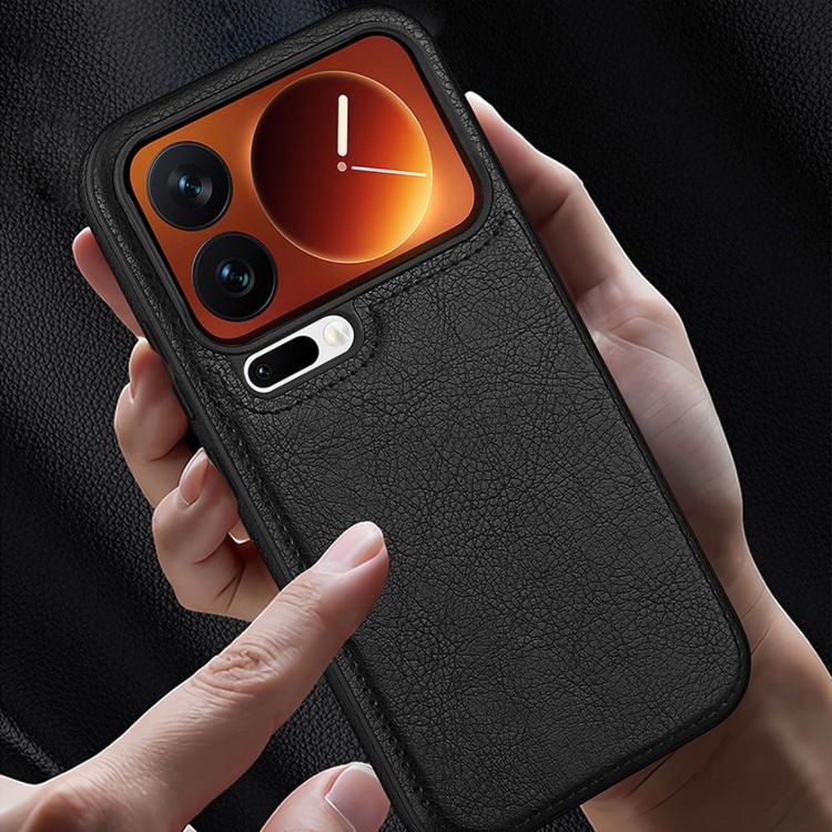 For Xiaomi 17 Pro Max Business Classic Leather Texture Shockproof Phone Case